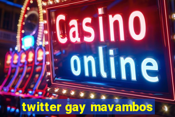 twitter gay mavambos